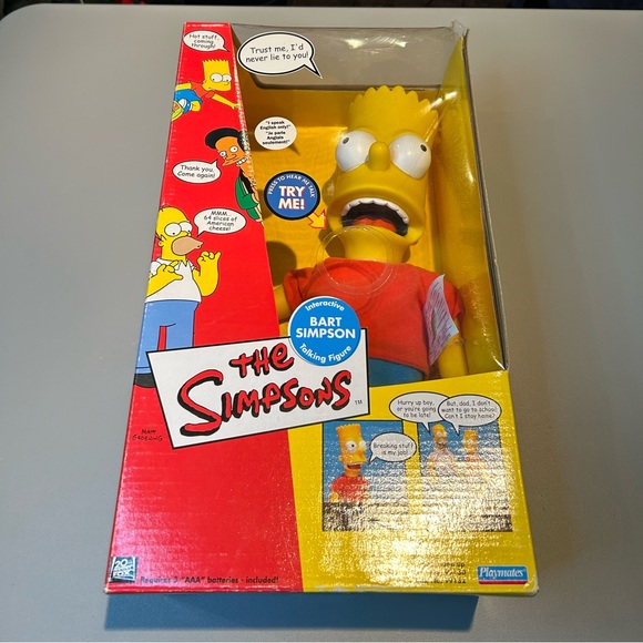 The Simpsons BART Talking Doll Playmates 2000 Interactive Y2K Rare Collectible - Picture 4 of 16